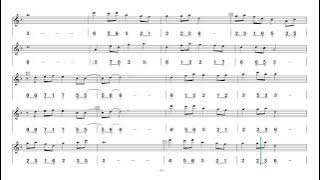 Video score《Chī Qíng Zhǒng》 Xun Dizi in F key《痴情冢 》动态乐谱 埙 笛 @Dan Tang