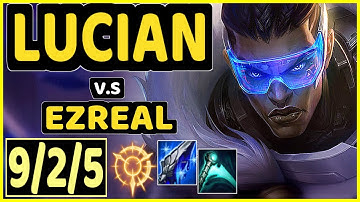 GUNKRAB (LUCIAN) vs EZREAL - 9/2/5 KDA BOTTOM ADC CHALLENGER GAMEPLAY - OC