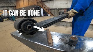 How to remove leaf spring bolts without heat