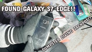 FOUND GALAXY S7 EDGE!! FREE PHONE!! DUMPSTER DIVING AT VERIZON STORE!!