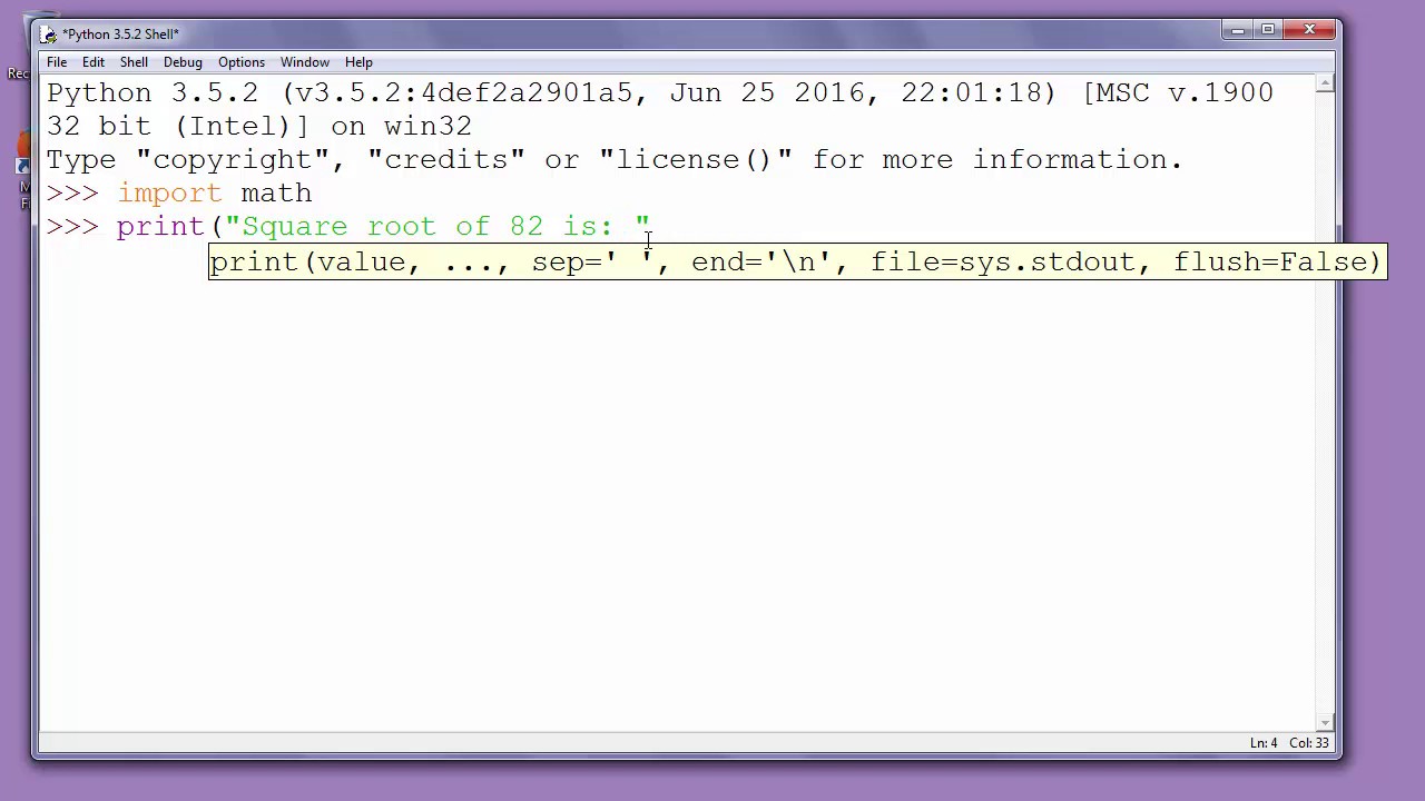 How to find square root of a number in Python - example (using sqrt()  function)