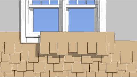 AZEK Shingle with PaintPro Technology- Staggered Edge Installation