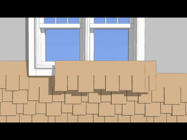 Azek Shingle With Paintpro Technology Staggered Edge Installation Youtube