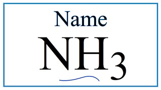 How To Write The Name For Nh3