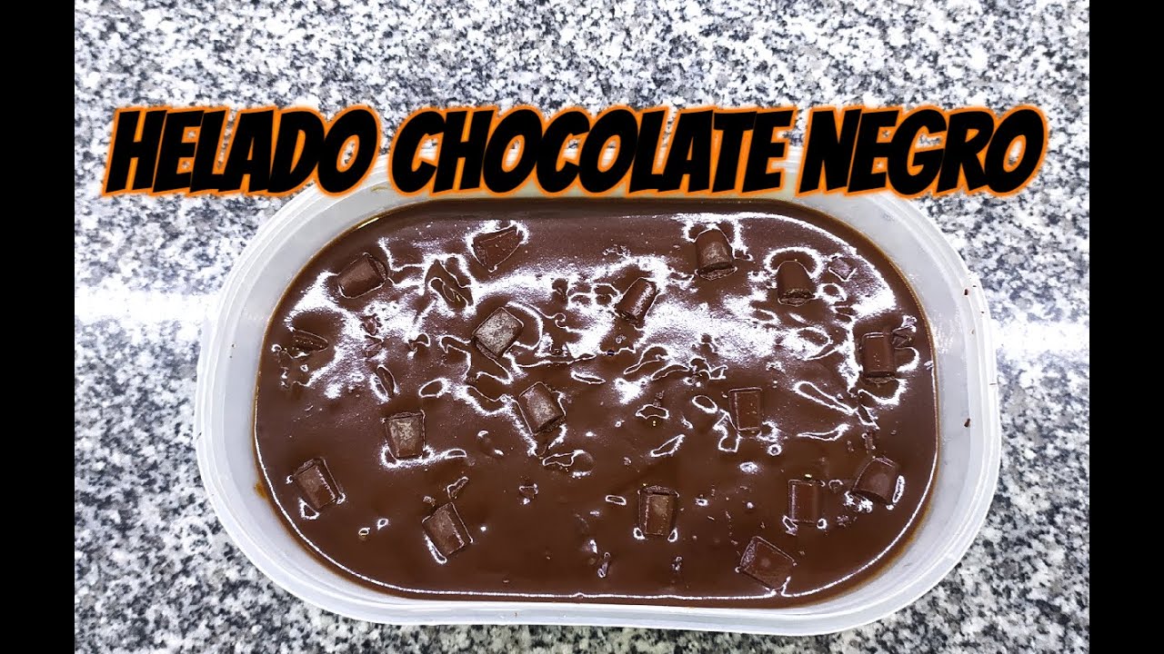 HELADO DE CHOCOLATE NEGRO CASERO ||COCINA CON PILAR||