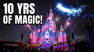 [4K] Shanghai Disneyland 10th Anniversary "Magic Together" Fireworks | West Entrance