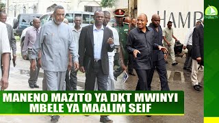 MANENO MAZITO YA DKT MWINYI MBELE YA MAALIM SEIF