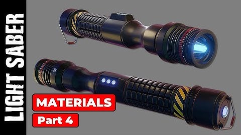 LIGHT SABER: MATERIALS IN BLENDER (PART 4)