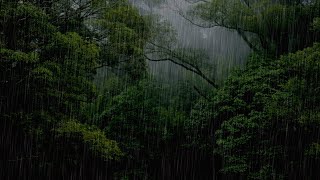 Rain Sounds For Sleeping  99% Instantly Fall Asleep With Rain And Thunder Sound At Night