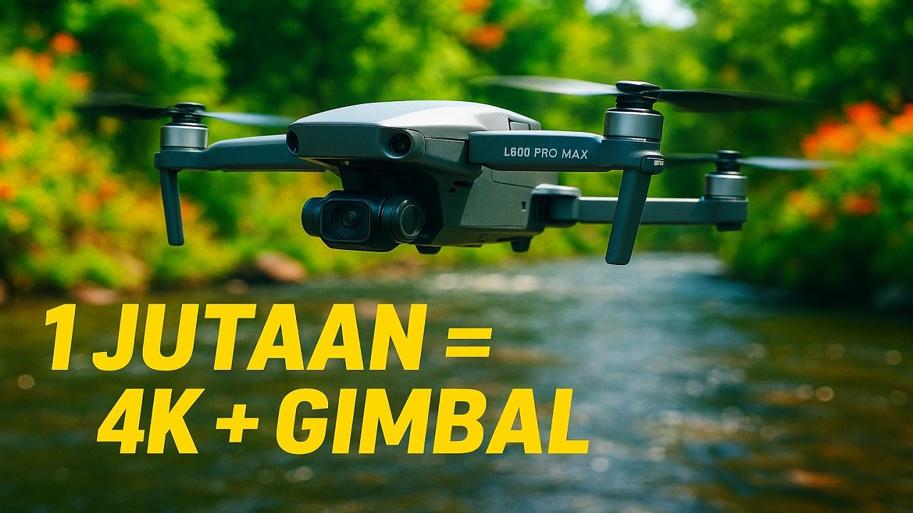 5 DRONE 1 JUTAAN TERBAIK 2026: Video 4K, 3-Axis Gimbal, & Layar di Remote!