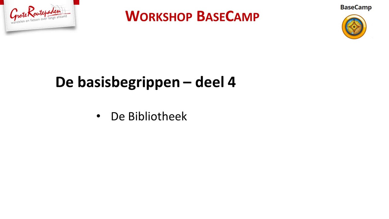 Workshop BaseCamp 04 Basisbegrippen deel 4 - YouTube