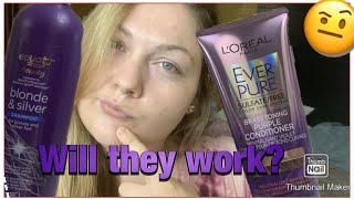 Trying CHEAP PURPLE SHAMPOO from WALMART