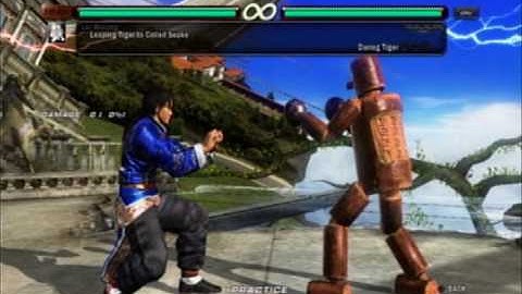 Tekken 6 -- Lei Wulong Command List (Part 2/3)