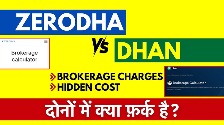 Dhan vs Zerodha Option Trading - Charges & Brokerage Comparison