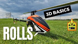 Rolls! 3D Basics, with sticks and telemetry