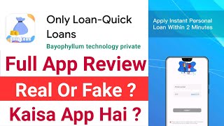 Only Loan Quick Loans App Honest Review | Only Loan Quick Loan App Real Or Scam ? screenshot 3