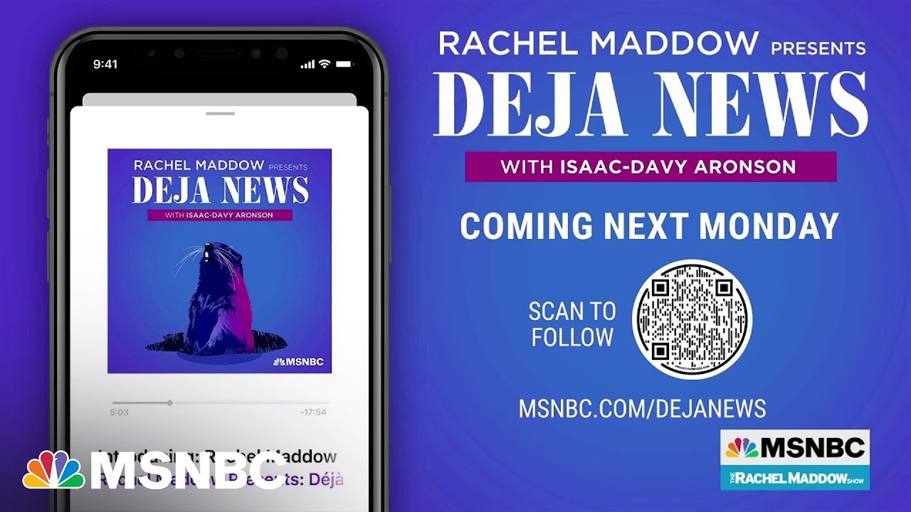 ⁣Rachel Maddow announces new podcast series: 'Rachel Maddow Presents: Déjà News'