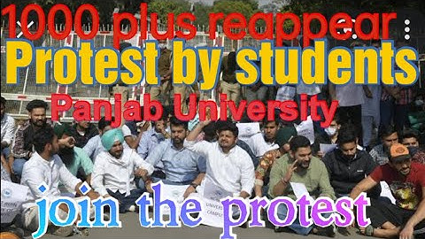 exclusive report from Panjab University Chandigarh, protest against mass reappear in Mathematics