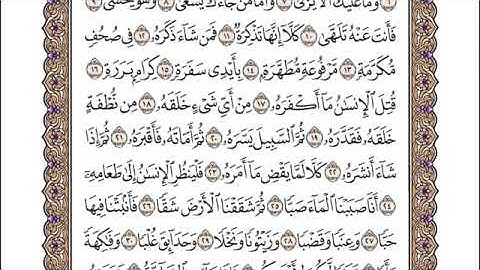سورة عبس - أحمد عامر Surah Abasa - Ahmed Amer