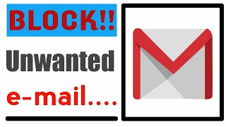 How to block unwanted emails on gmail in Android & iOS(july2020) || block emails || [Hindi]