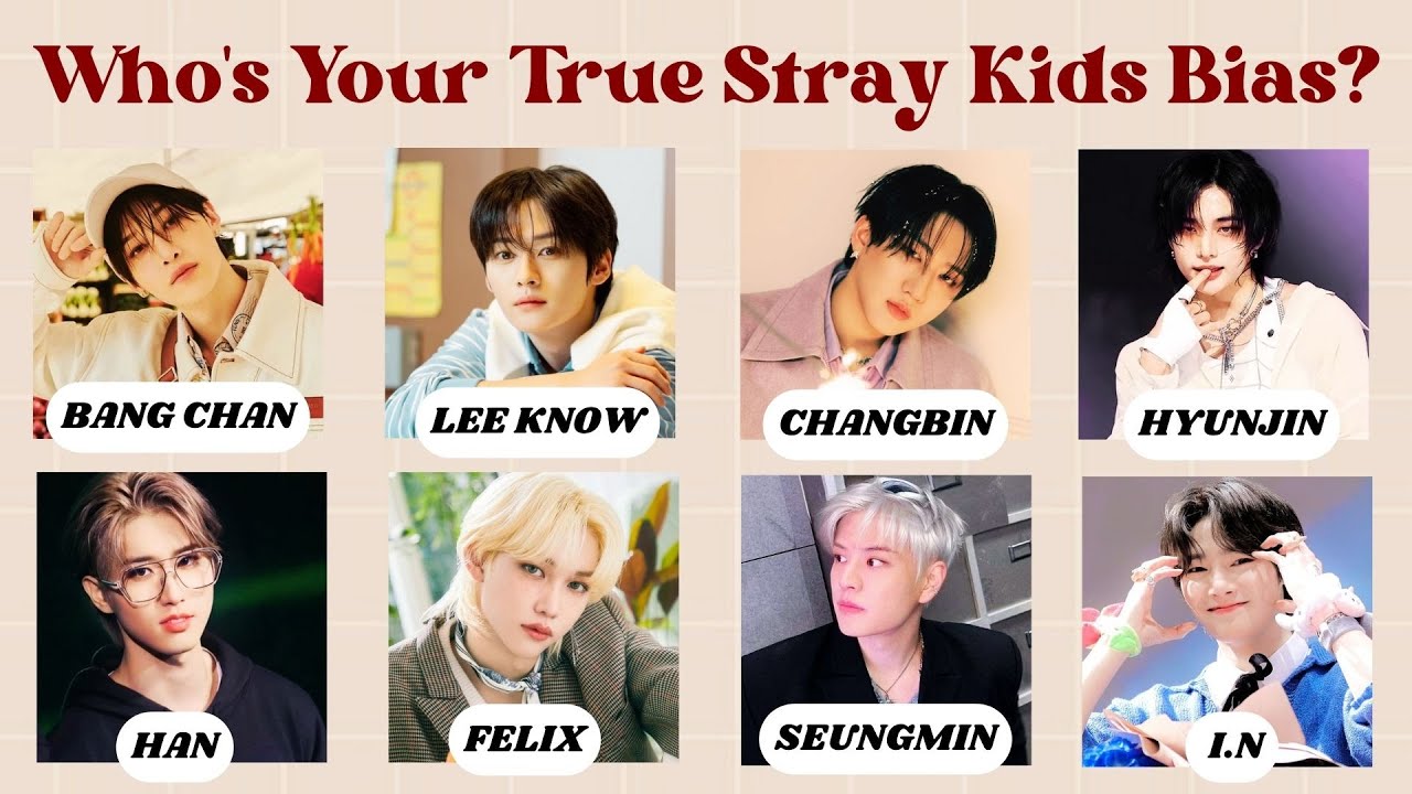Who's Your True Stray Kids Bias? 💖| KPOP -Fun Quiz |  