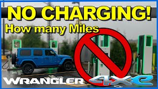 How many miles without charging Jeep Wrangler 4xe Jeep Wrangler 4xe Gas Tank Size