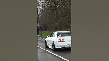 Nissan GTR Launch! Take the R35 or R33? #gtr #skyline #jdm #flames