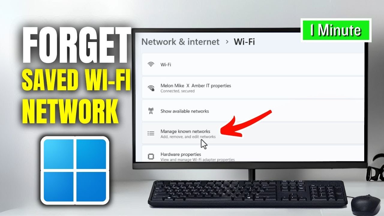 How To Delete a Wi Fi Network in Windows 11 | Forget a Wireless Network ...