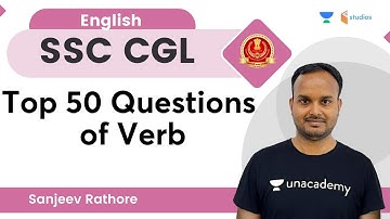 Top 50 Questions of Verb | English | SSC CGL | By Sanjeev Rathore Sir | wifistudy studios