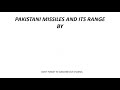 Pakistan vs india missile power by samiran