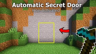 Minecraft: EASY Secret Door Build in Survival! (Tutorial)