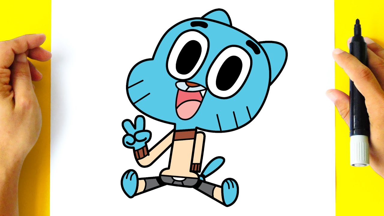 Desenhos para colorir de gumball watterson 