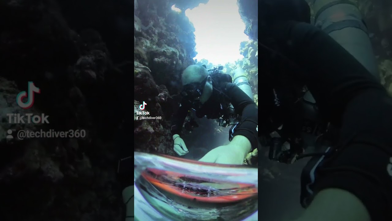 descending into The Canyon in Dahab. 