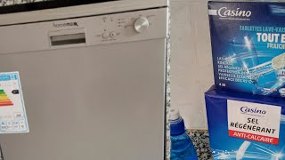 اول استعمال لألة غسل الاواني من بيم/lave vaisselle home max bim