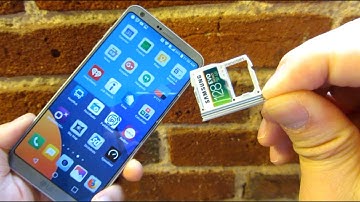 LG G6 - SIM Tray Install and Removal (How to install MicroSD Memory Card)