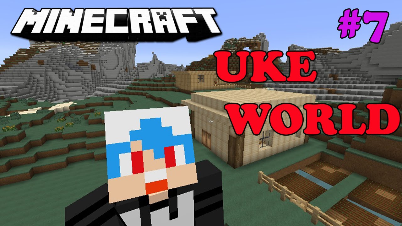 Minecraft Uke World 7 สวนหน้าบ้านและบ้านชาวนา2หลัง YouTube