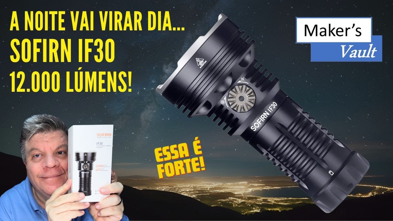 Sofirn IF30: 12,000 Lumens - Night will turn into Day - YouTube