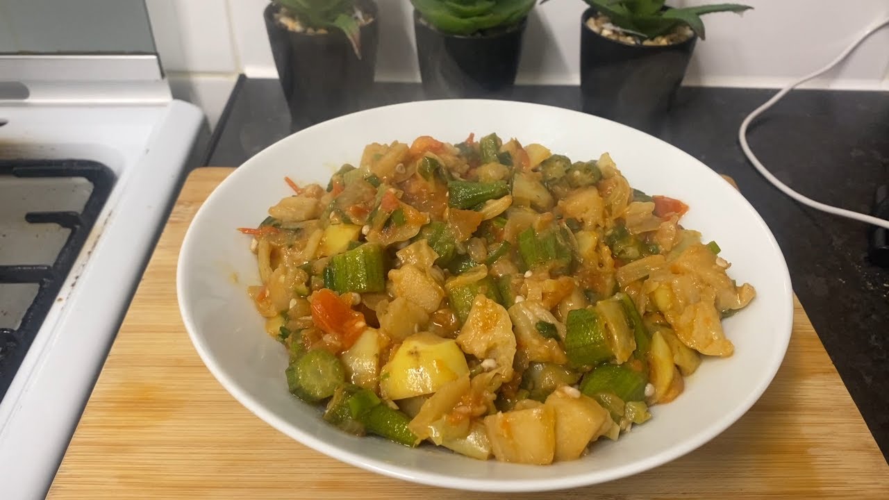 НОВИНКА! Жареная бамия и баклажаны! Объедение! @kokogracetv #cookingvideo #cookingchannel #cooking