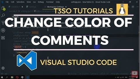 How to change color of comments in Visual Studio Code
