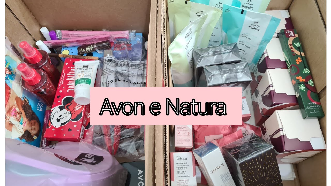 Caixa Avon e Natura Ciclo 16 + revistas Ciclo 18