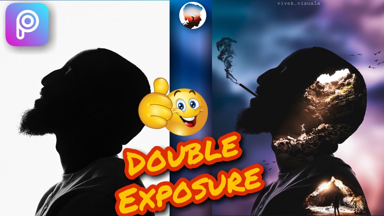 Best Double Exposure Edit made with PICSART by || vivek visuals ||