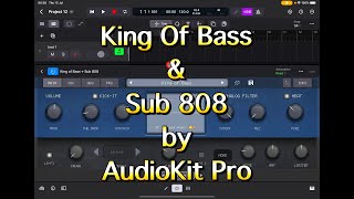 King Of Bass & SUB 808 Bass Synth by AudioKit Pro - Tutorial & Demo for the iPad