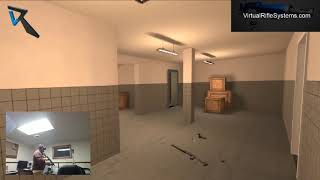 Virtual Rifle Systems mk-ll Alpha w/HTC Vive in action.
