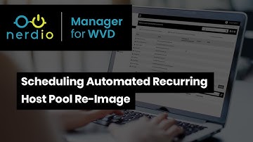 Scheduling Automated Recurring Host Pool Re-Image - Nerdio Manager for Enterprise (Demo of the Day)