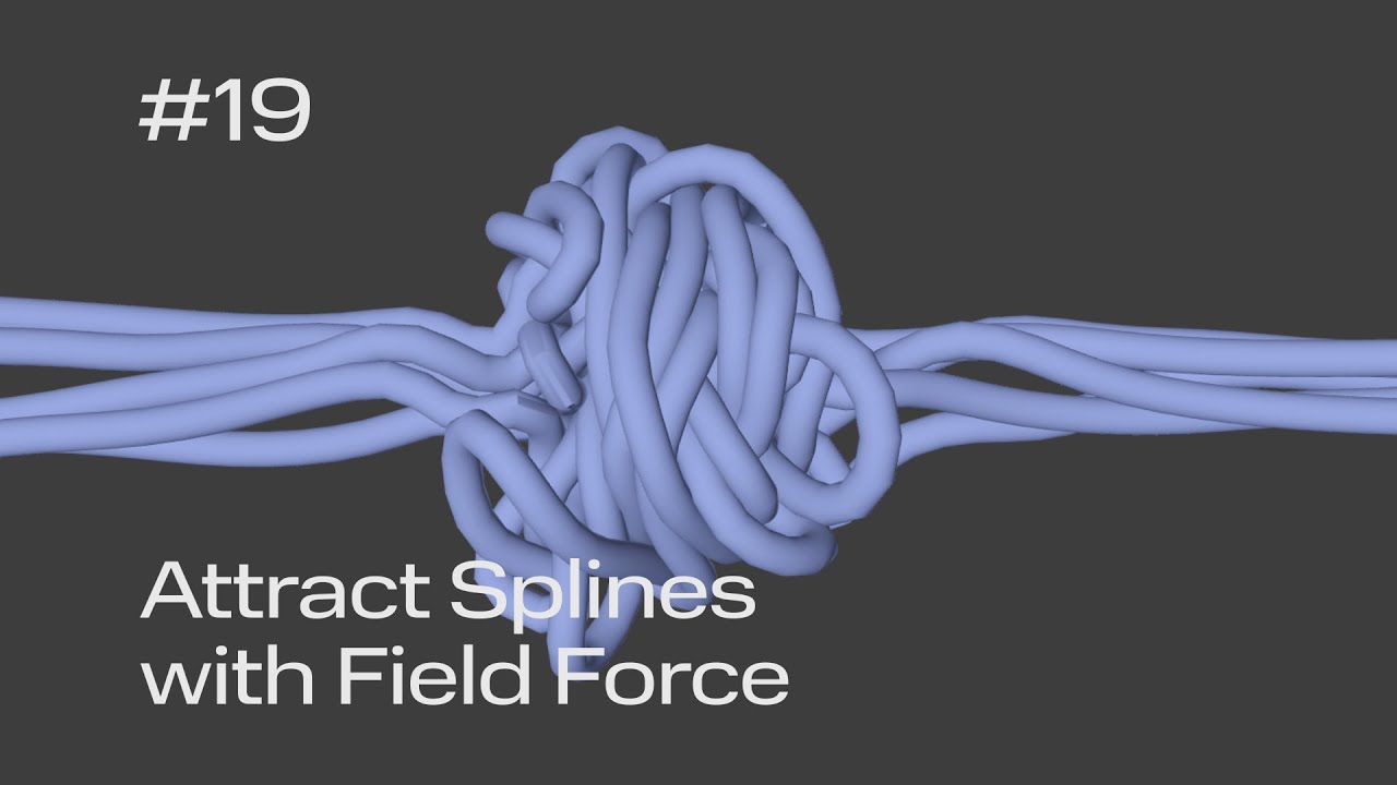 Cinema 4D Quick Tip #19 - Attract Splines with Field Force - YouTube