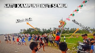 ANGIN YANG DAHSYAT!!MENERBANGKAN LAYANGAN NAGA HARUS SATU KAMPUNG||JLS BANTUL-YOGYAKARTA