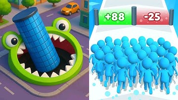 Hole.io VS Count Master Max All Levels Gameplay Android,iOS NEW UPDATE