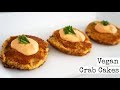 Vegan Crab Cakes | with Sauce (Vegan Valentine's Day Food)