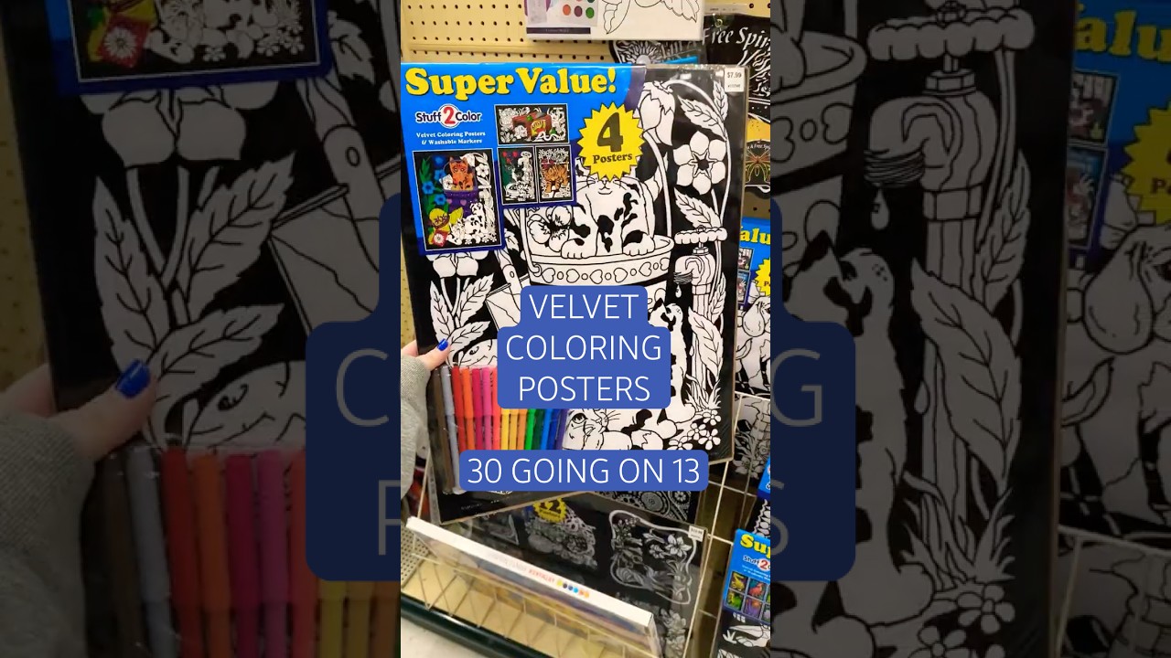 do you remember these velvet coloring posters?? 😮✍🏻