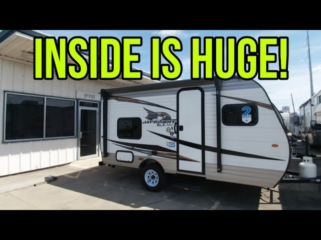 Incredibly small RV! Perfect for Small Pickups and SUVs! Jayco Jay Flight  SLX 154BH - YouTube